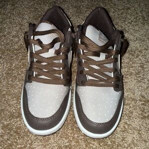 Brown Grey and Tan Nike Dunks